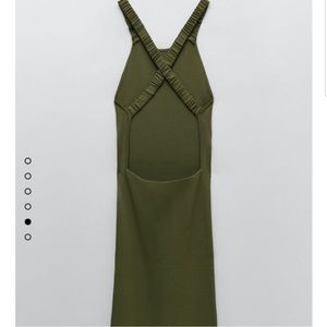 Zara backless knit dress